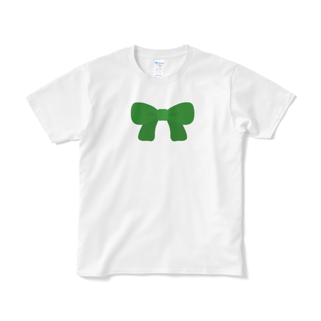 緑色のリボンのTシャツ