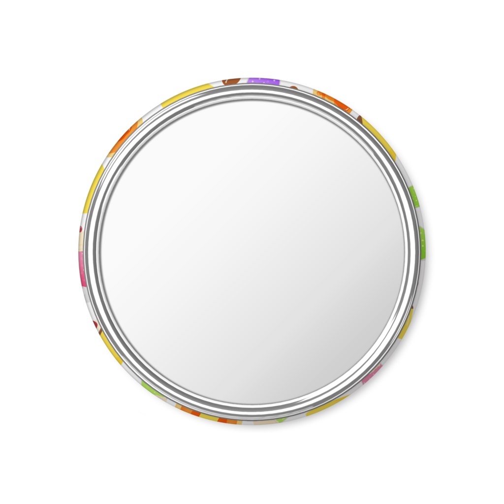 レトロ喫茶の缶ミラー