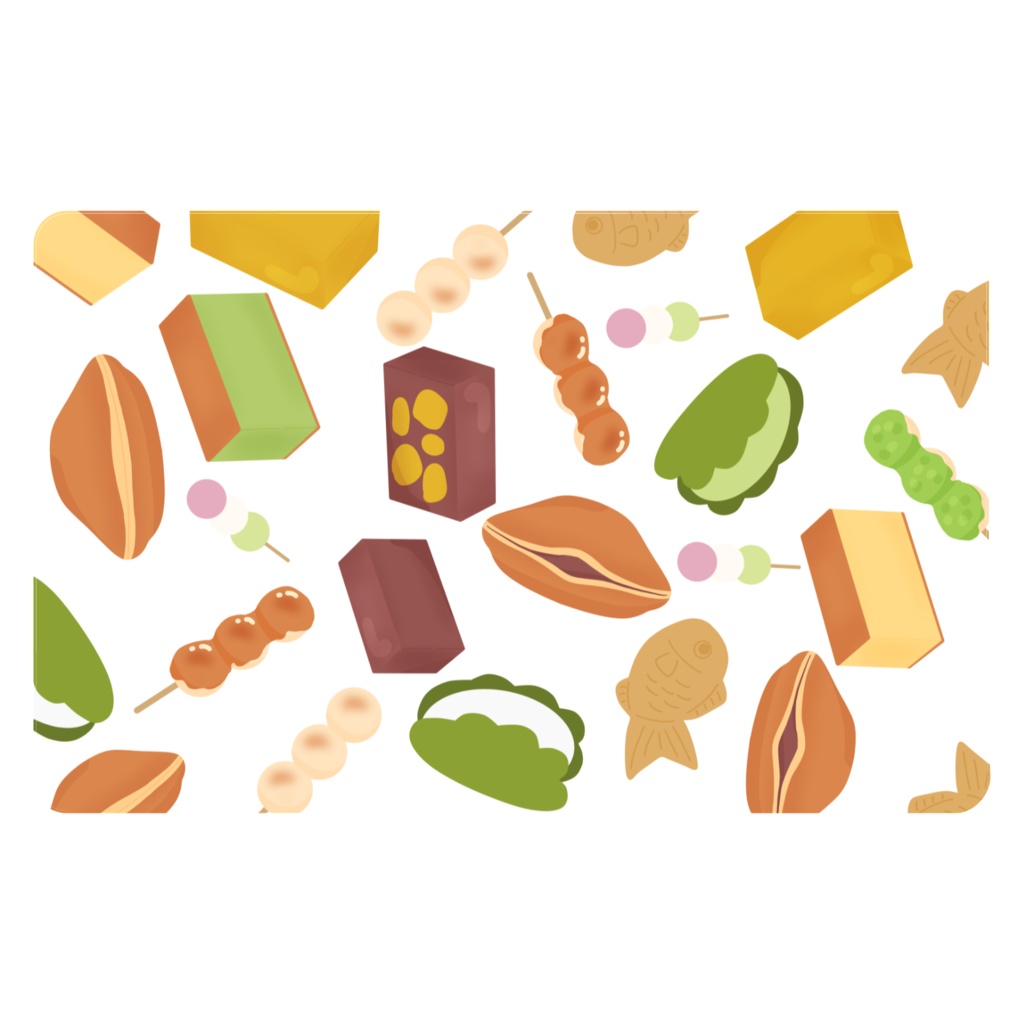 和菓子のICカードステッカー