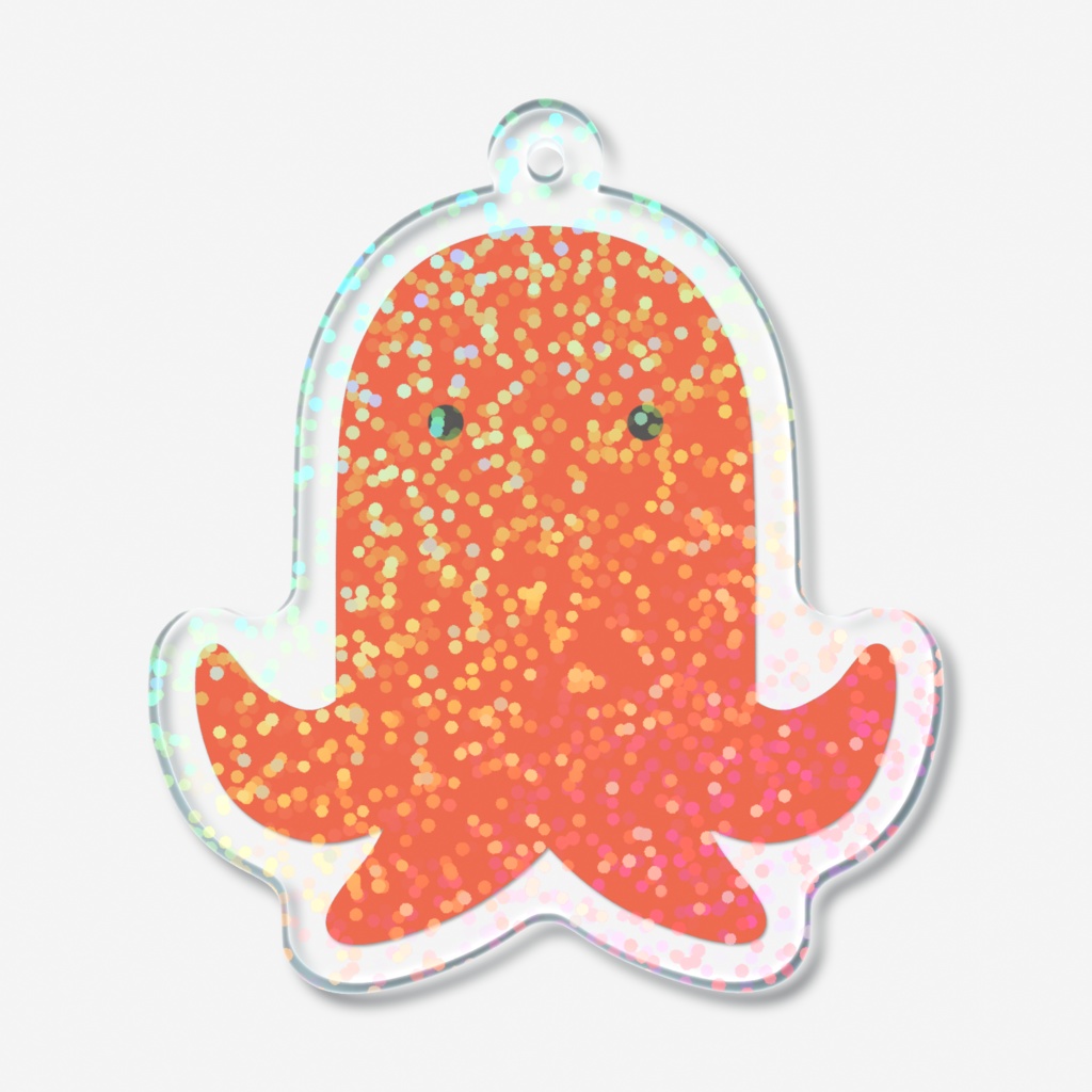タコさんウインナーのホログラムアクリルキーホルダー
