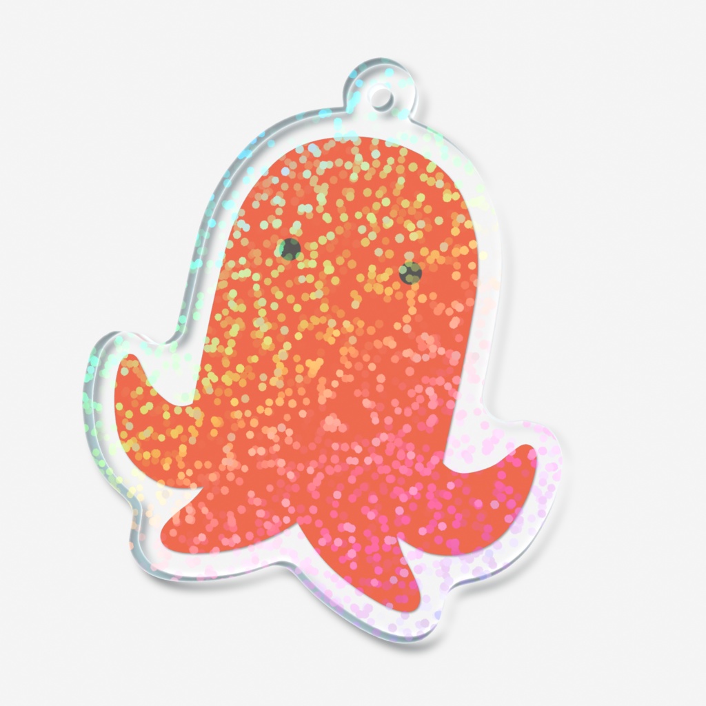 タコさんウインナーのホログラムアクリルキーホルダー
