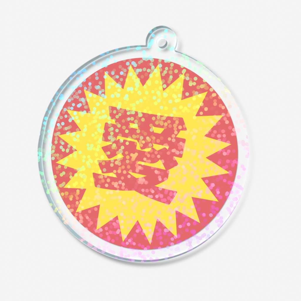 愛のホログラムアクリルキーホルダー