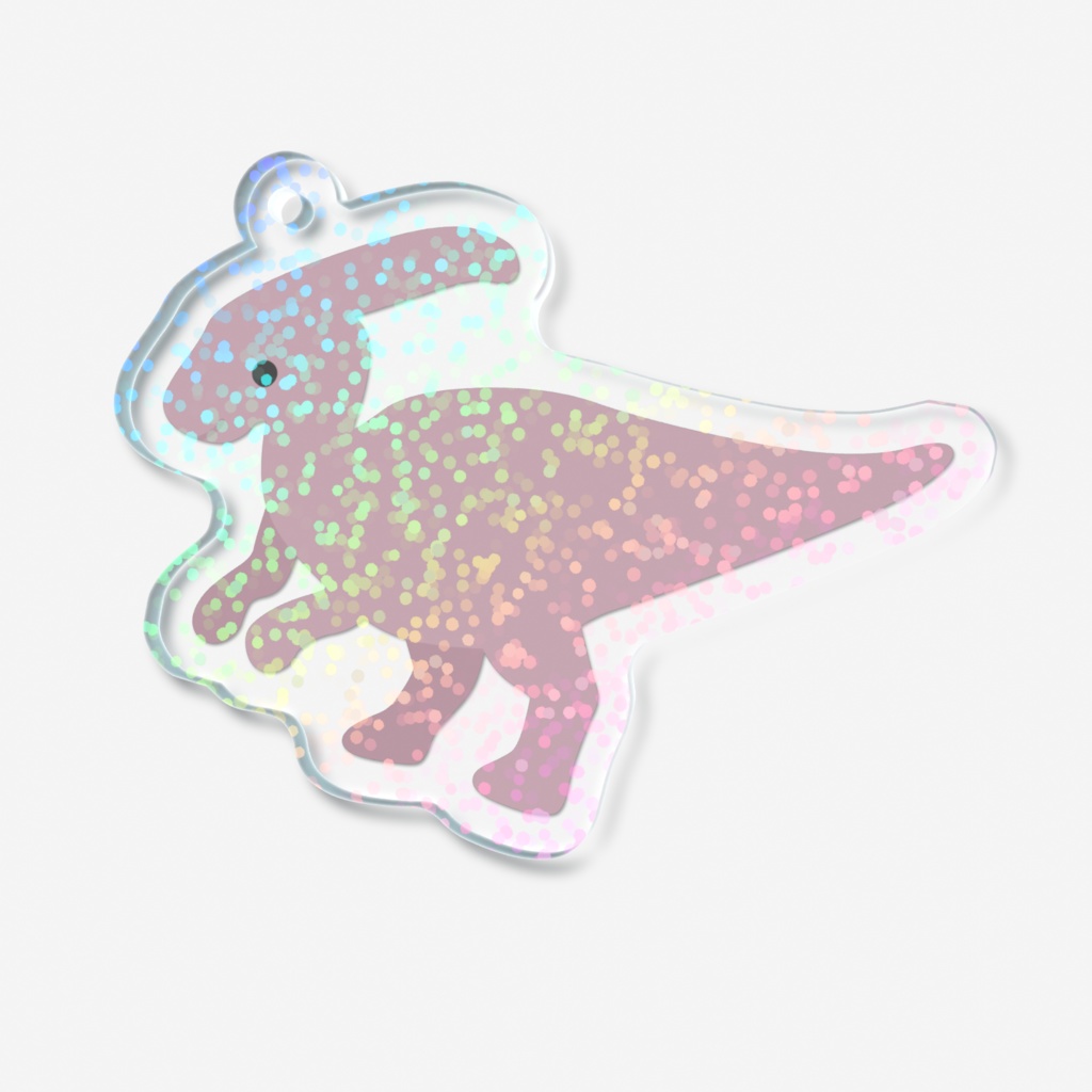 パラサウロロフスのホログラムアクリルキーホルダー