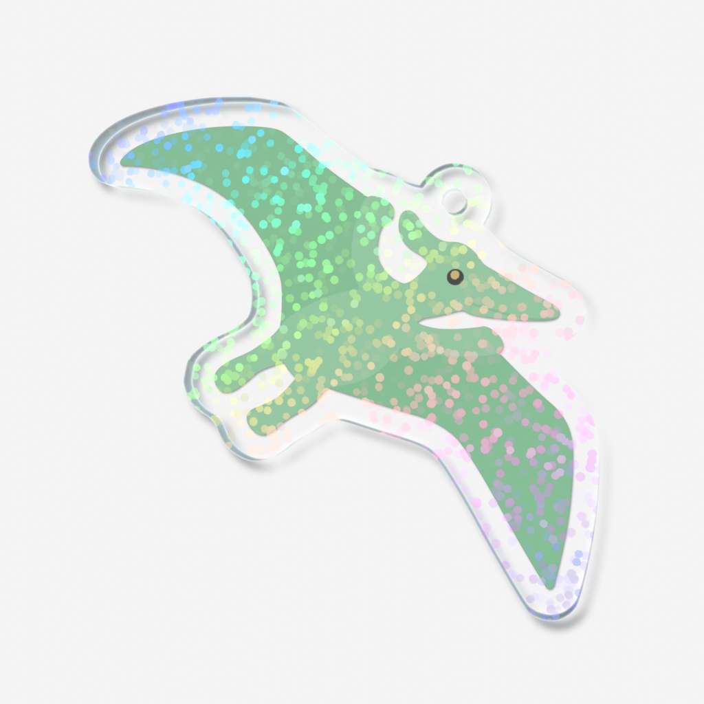 プテラノドンのホログラムアクリルキーホルダー