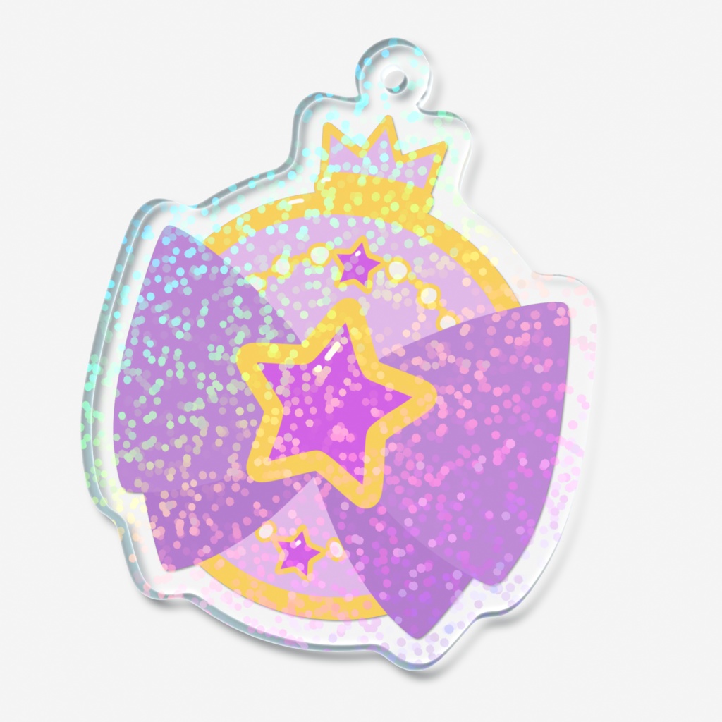 魔法少女のホログラムアクリルキーホルダー