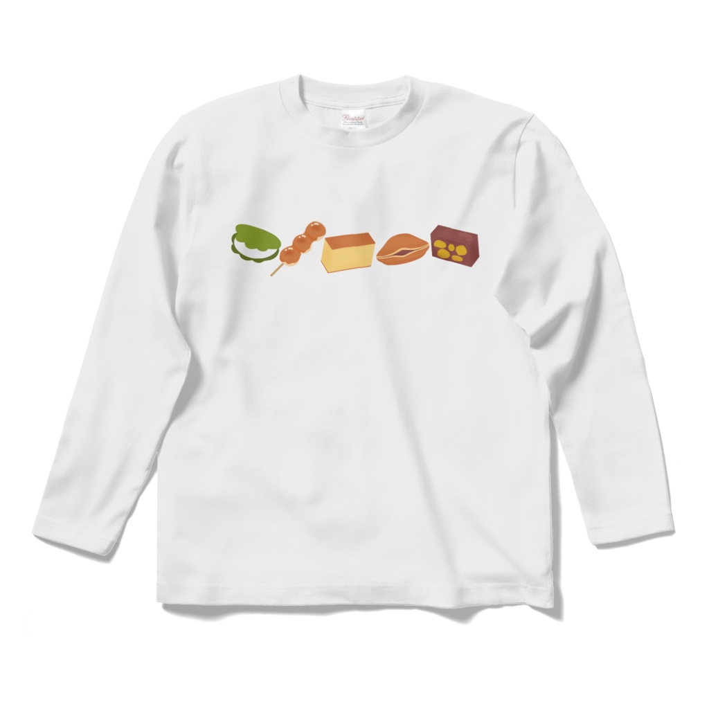 和菓子のロングスリーブTシャツ