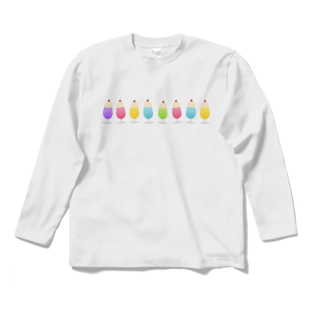 クリームソーダのロングスリーブTシャツ