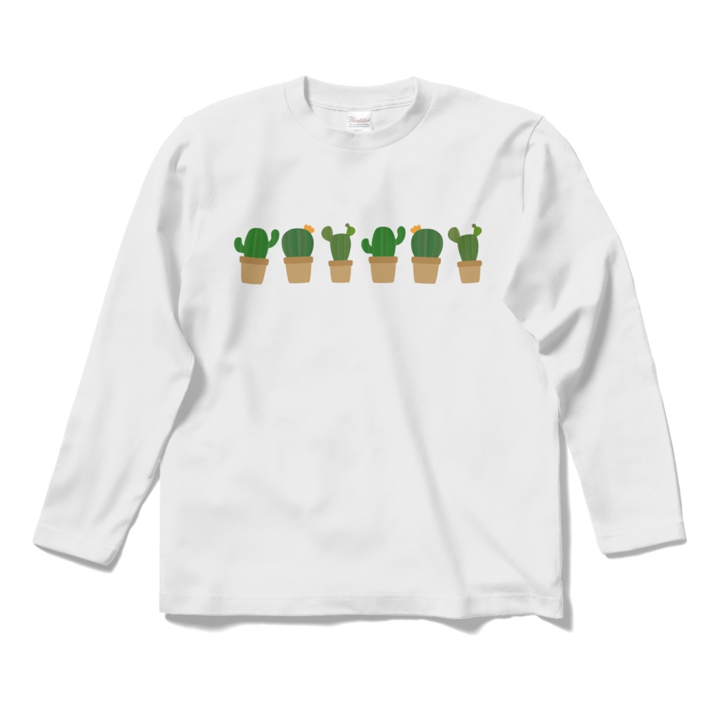 サボテンのロングスリーブTシャツ