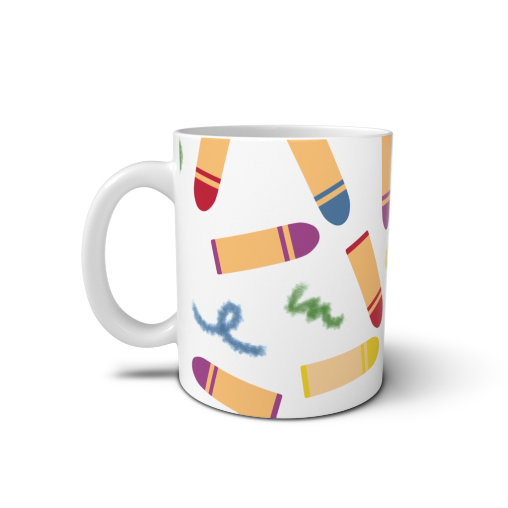 クレヨンのマグカップ