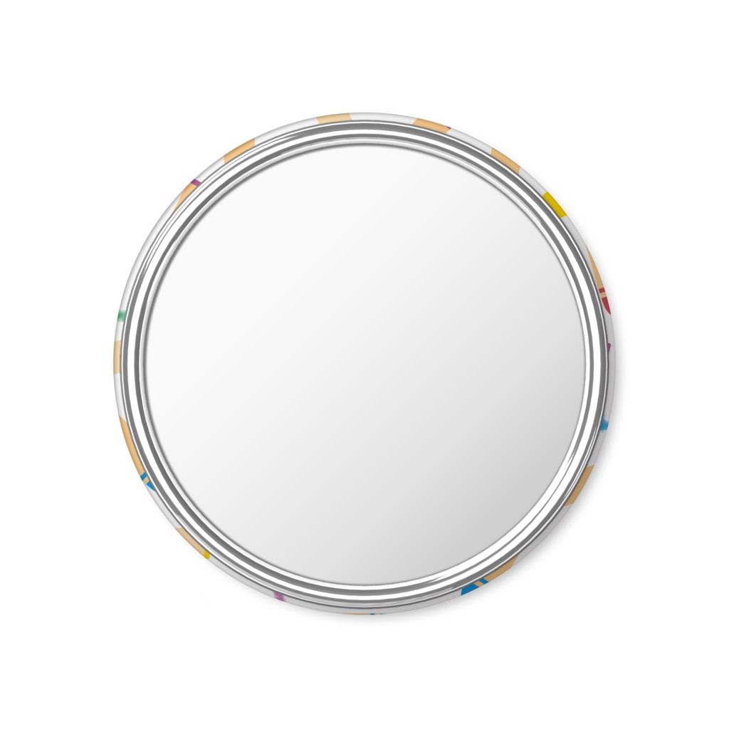 クレヨンの缶ミラー