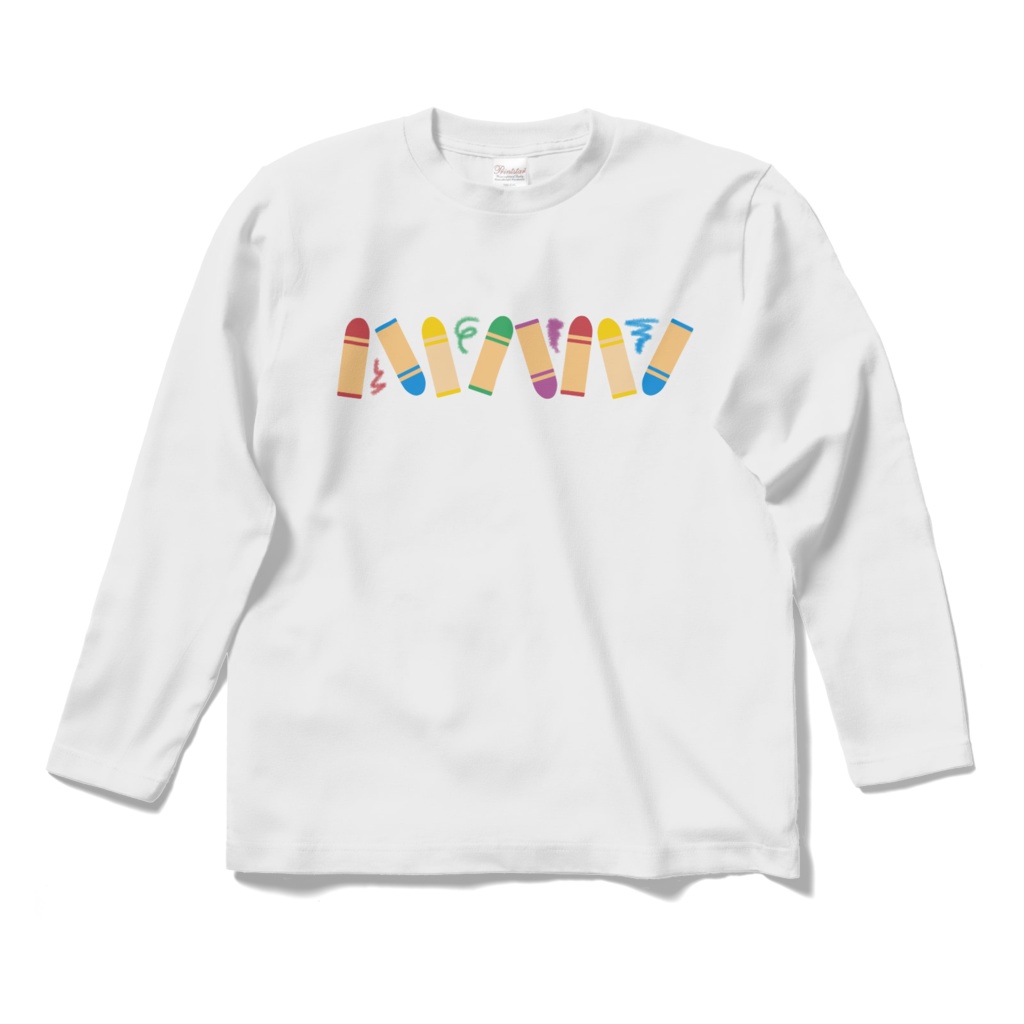 クレヨンのロングスリーブTシャツ