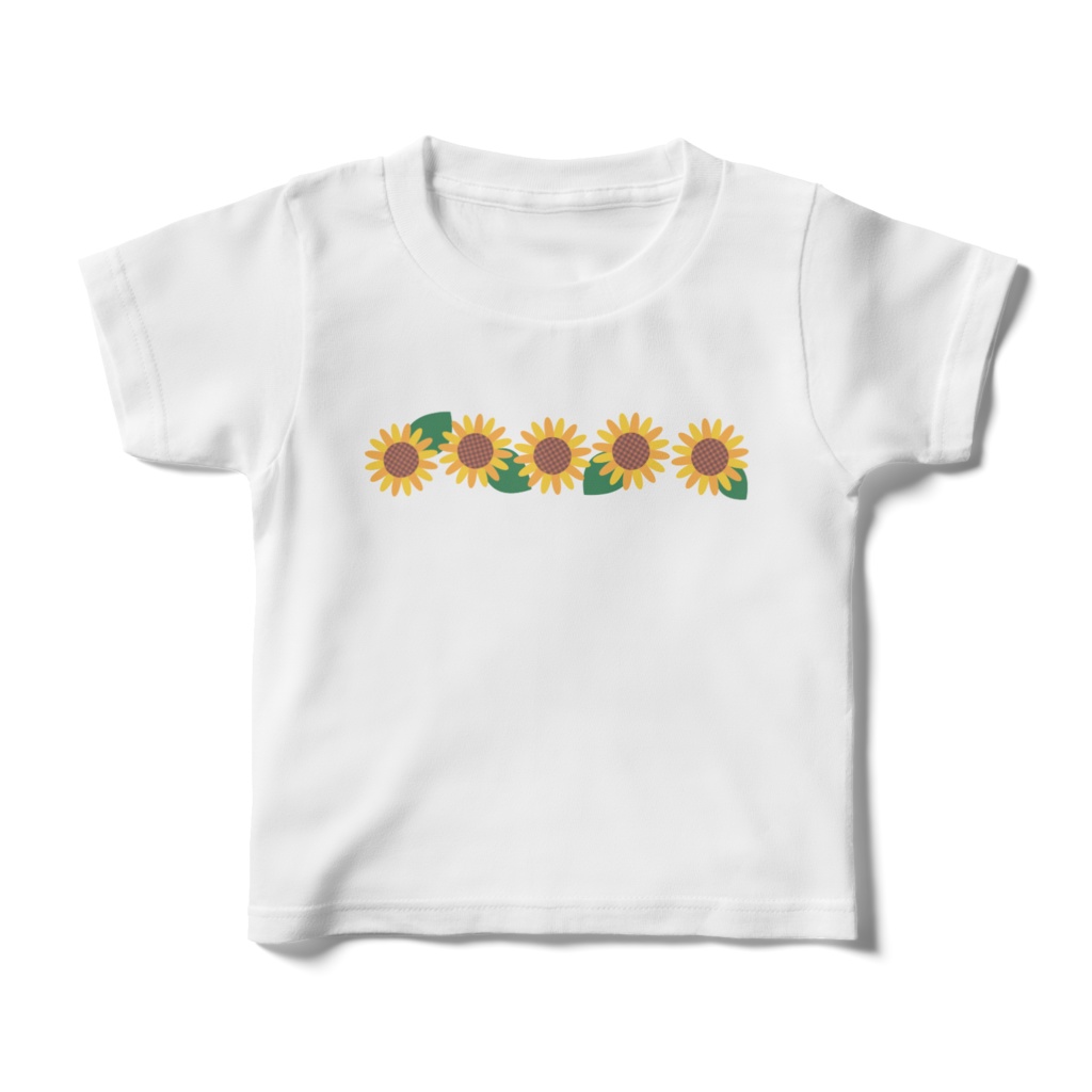 ヒマワリのキッズTシャツ