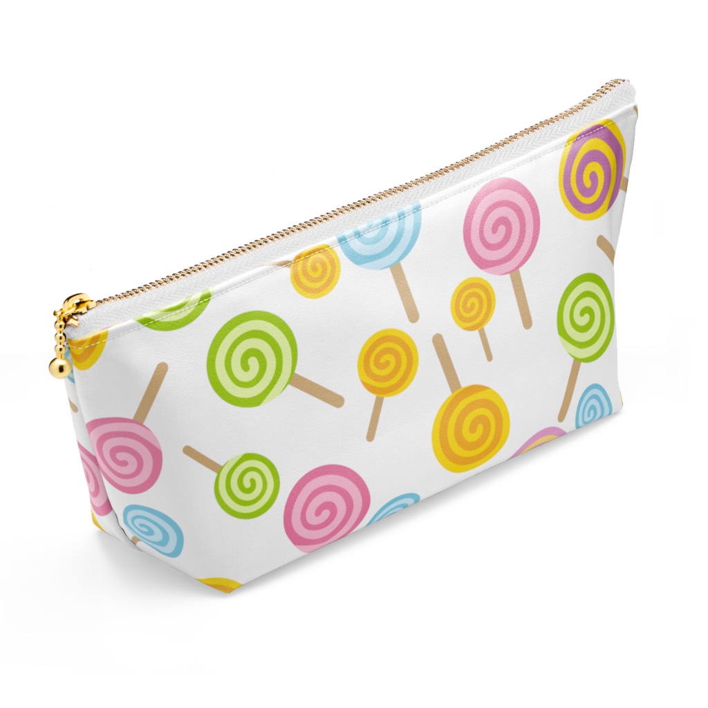 ぐるぐるキャンディのポーチ