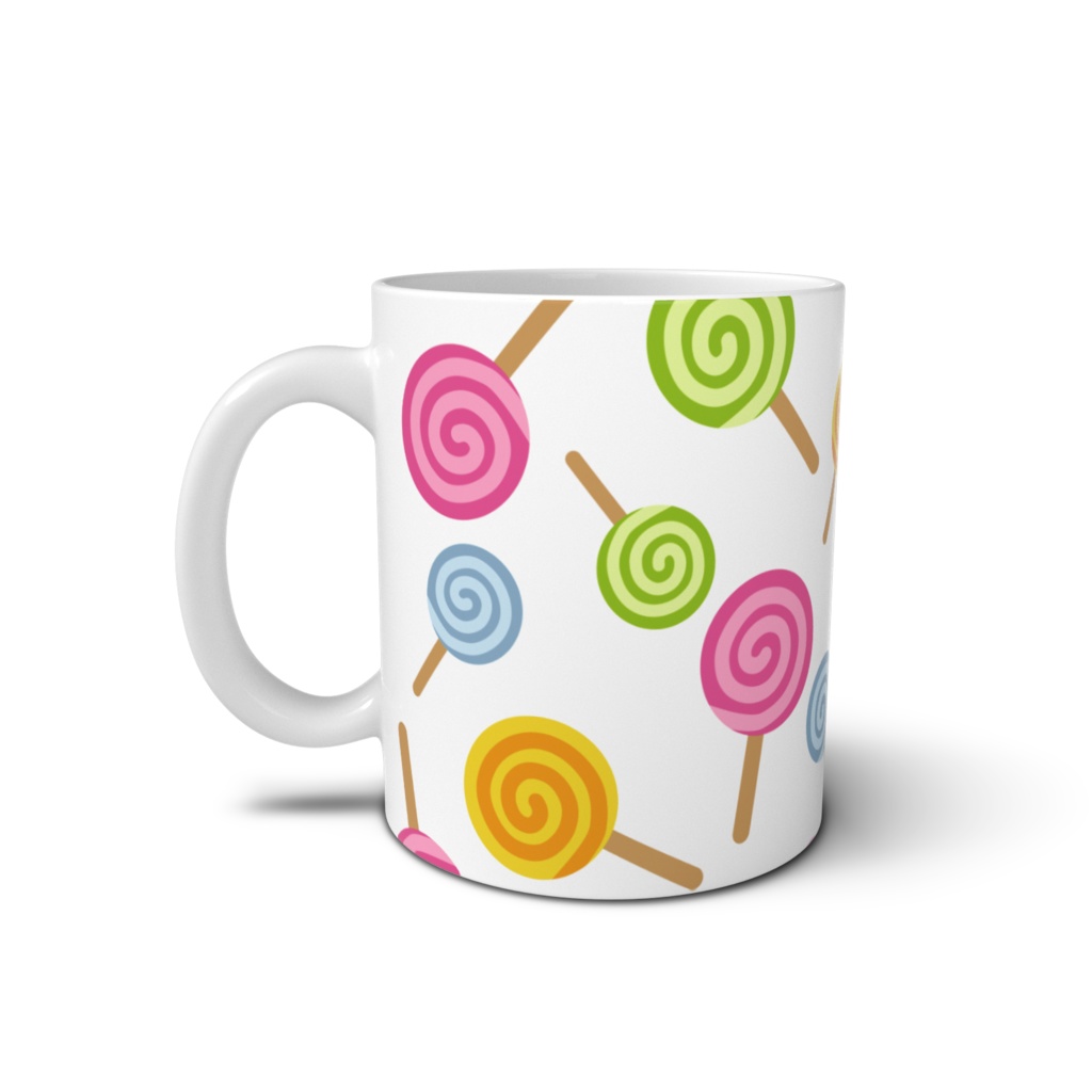 ぐるぐるキャンディのマグカップ