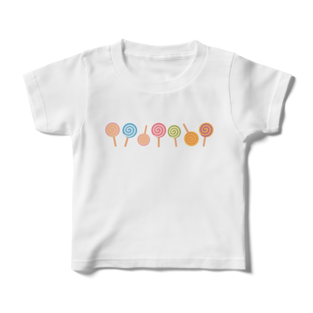 ぐるぐるキャンディのキッズTシャツ