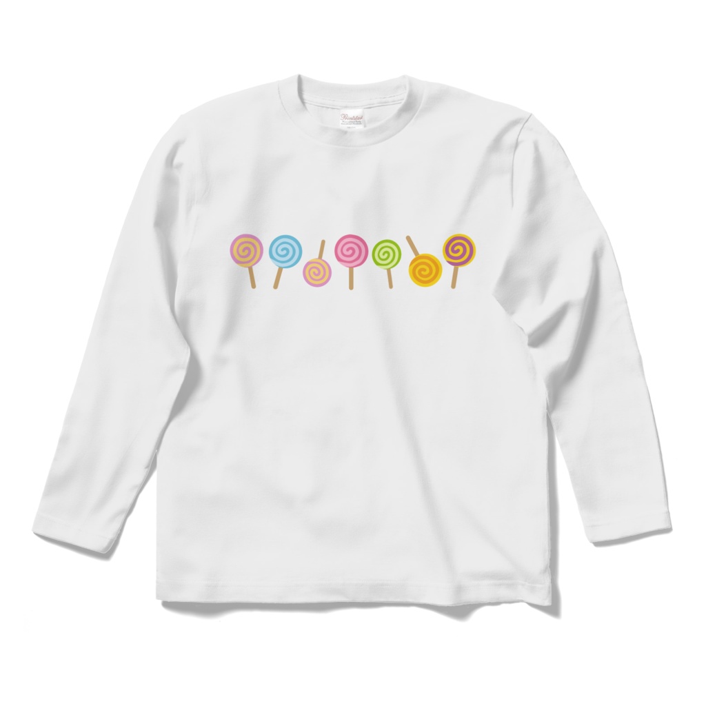 ぐるぐるキャンディのロングスリーブTシャツ