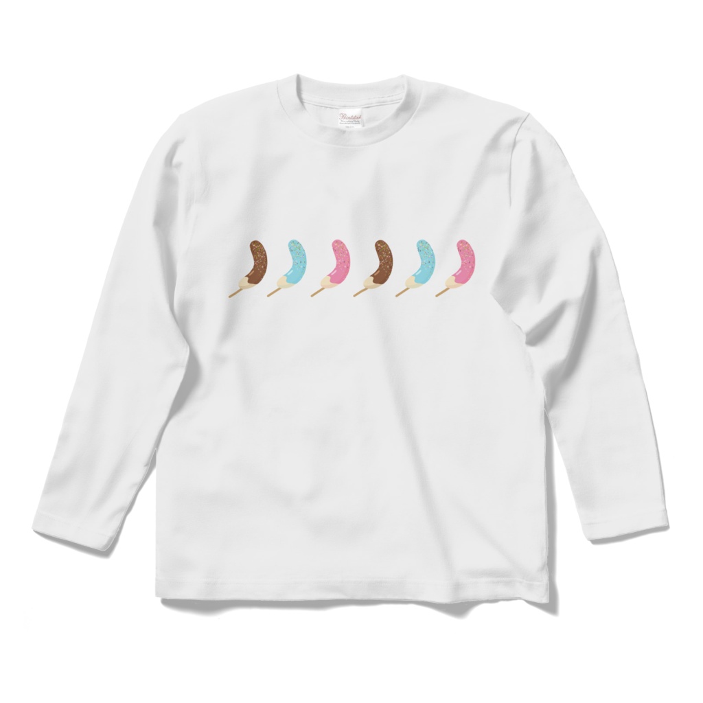 チョコバナナのロングスリーブTシャツ