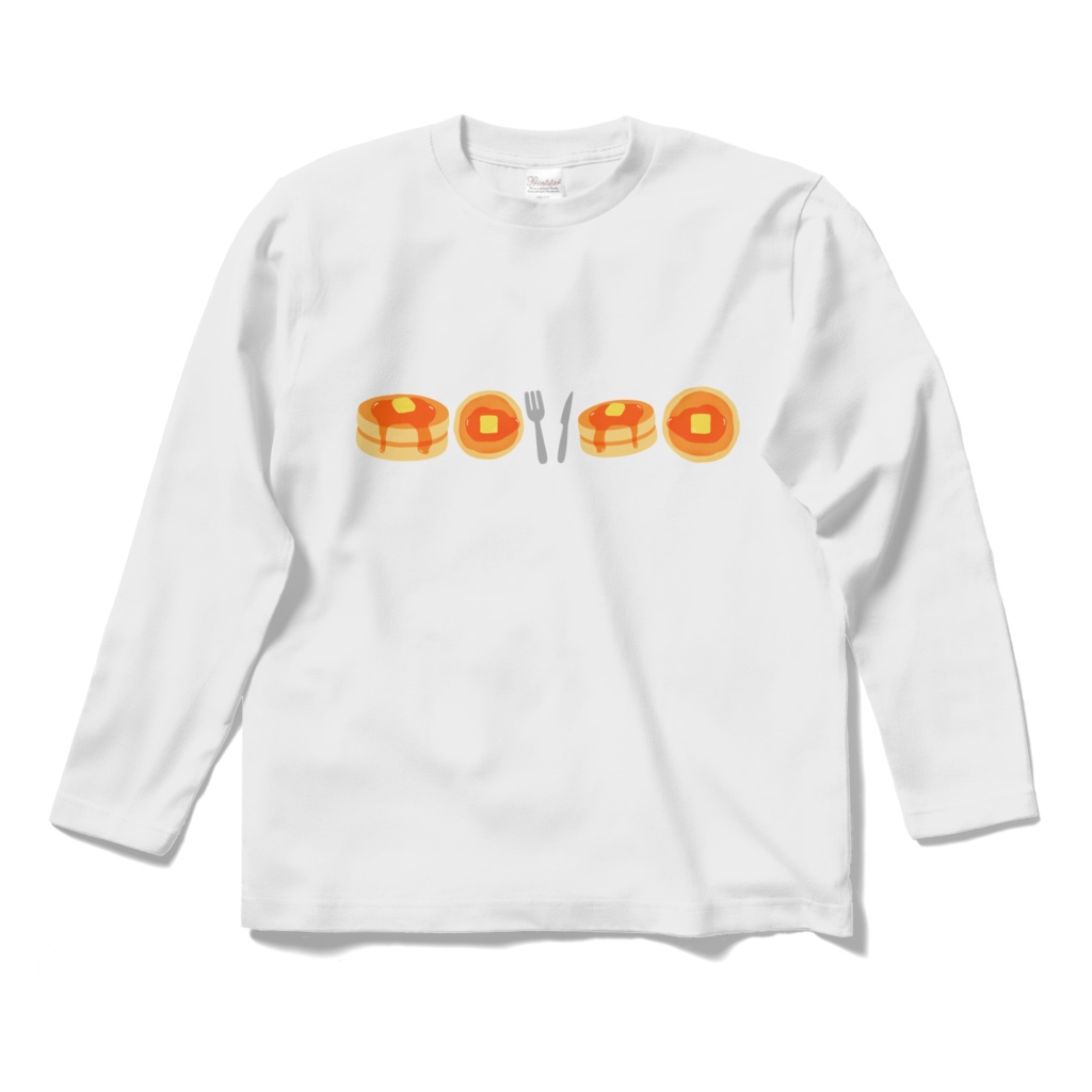 ホットケーキのロングスリーブTシャツ