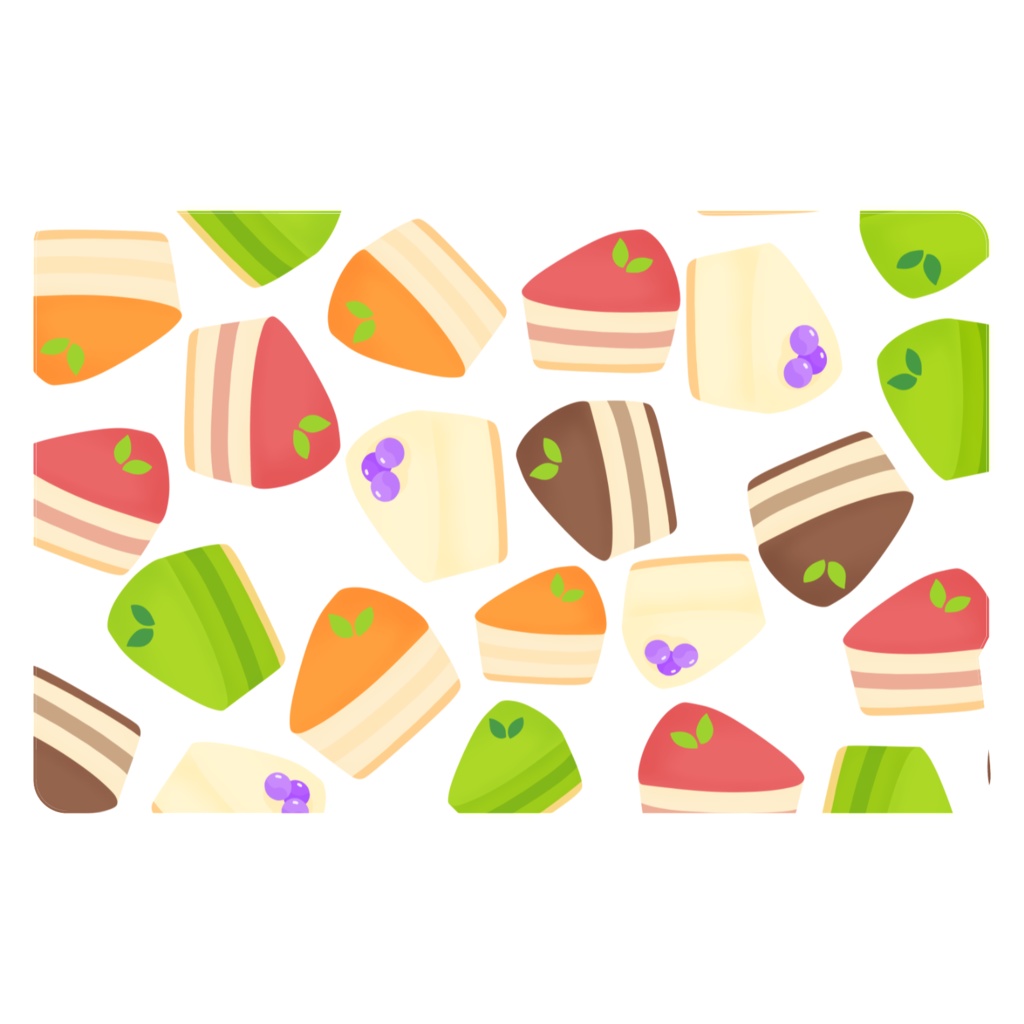 ケーキのICカードステッカー