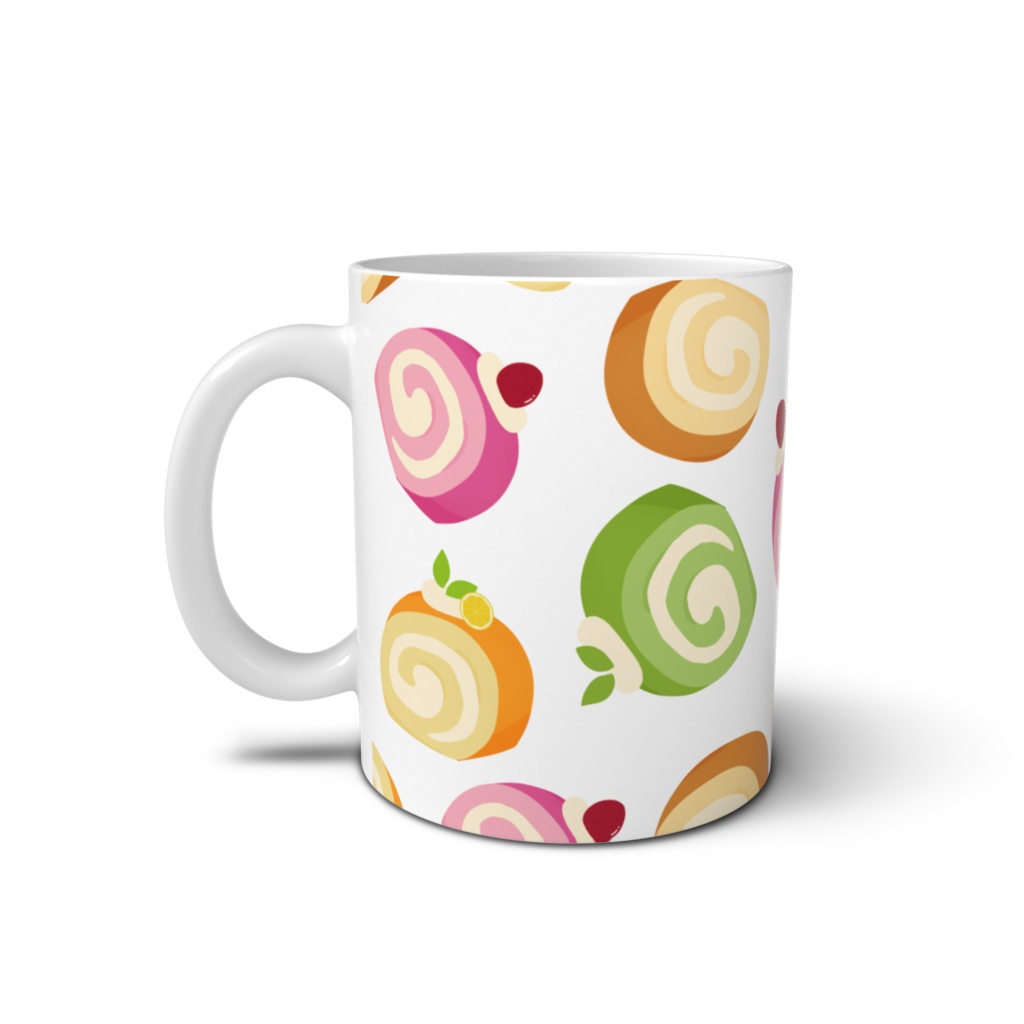 ロールケーキのマグカップ