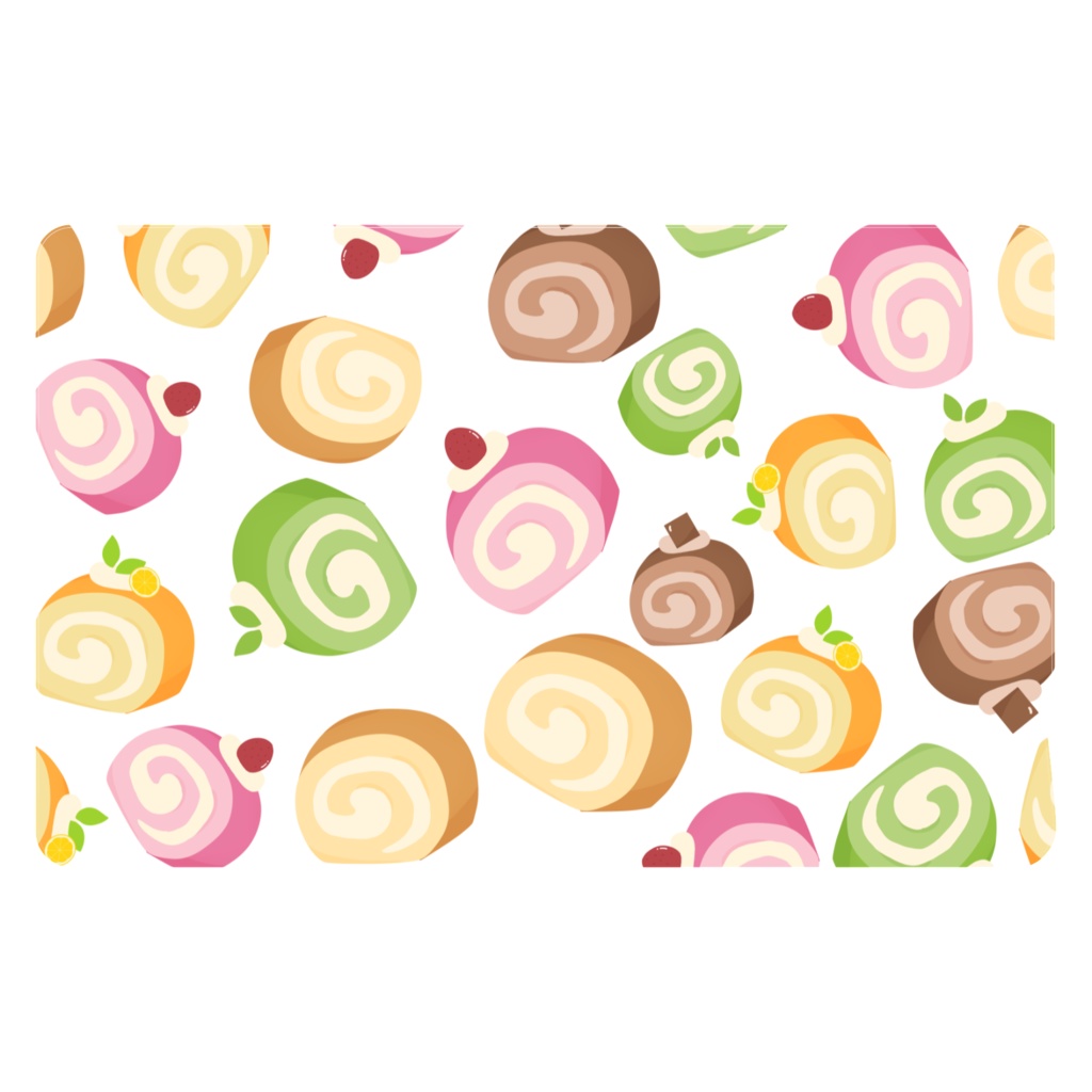 ロールケーキのICカードステッカー