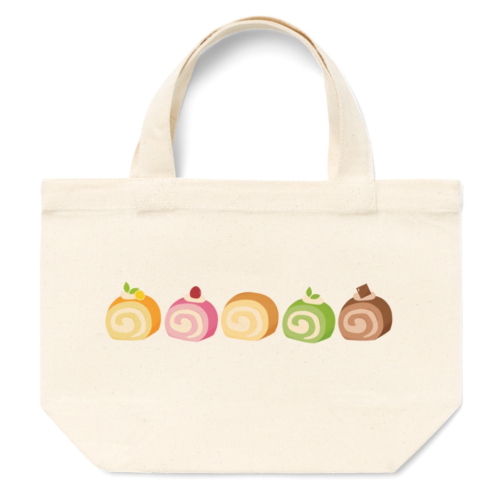 ロールケーキのトートバッグ