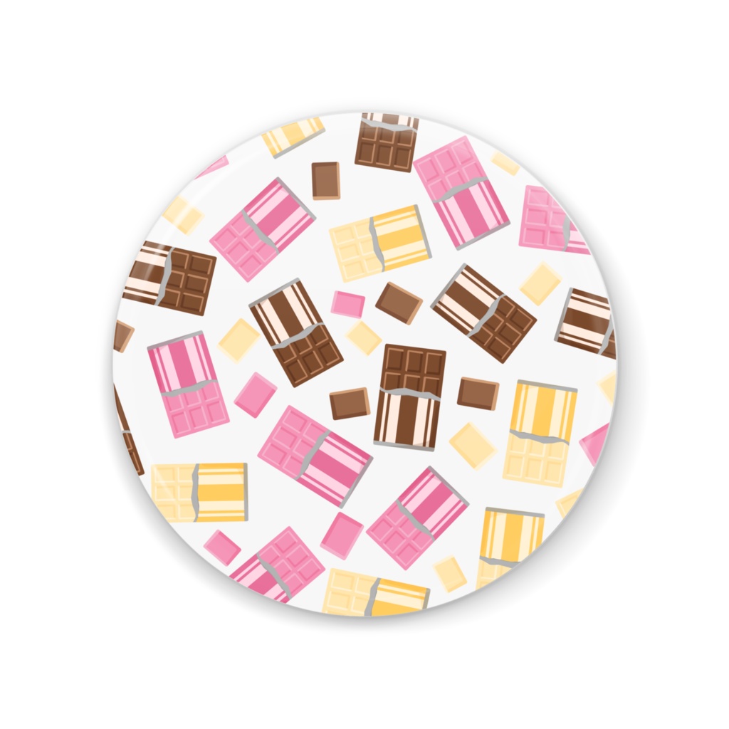 チョコレートの缶ミラー