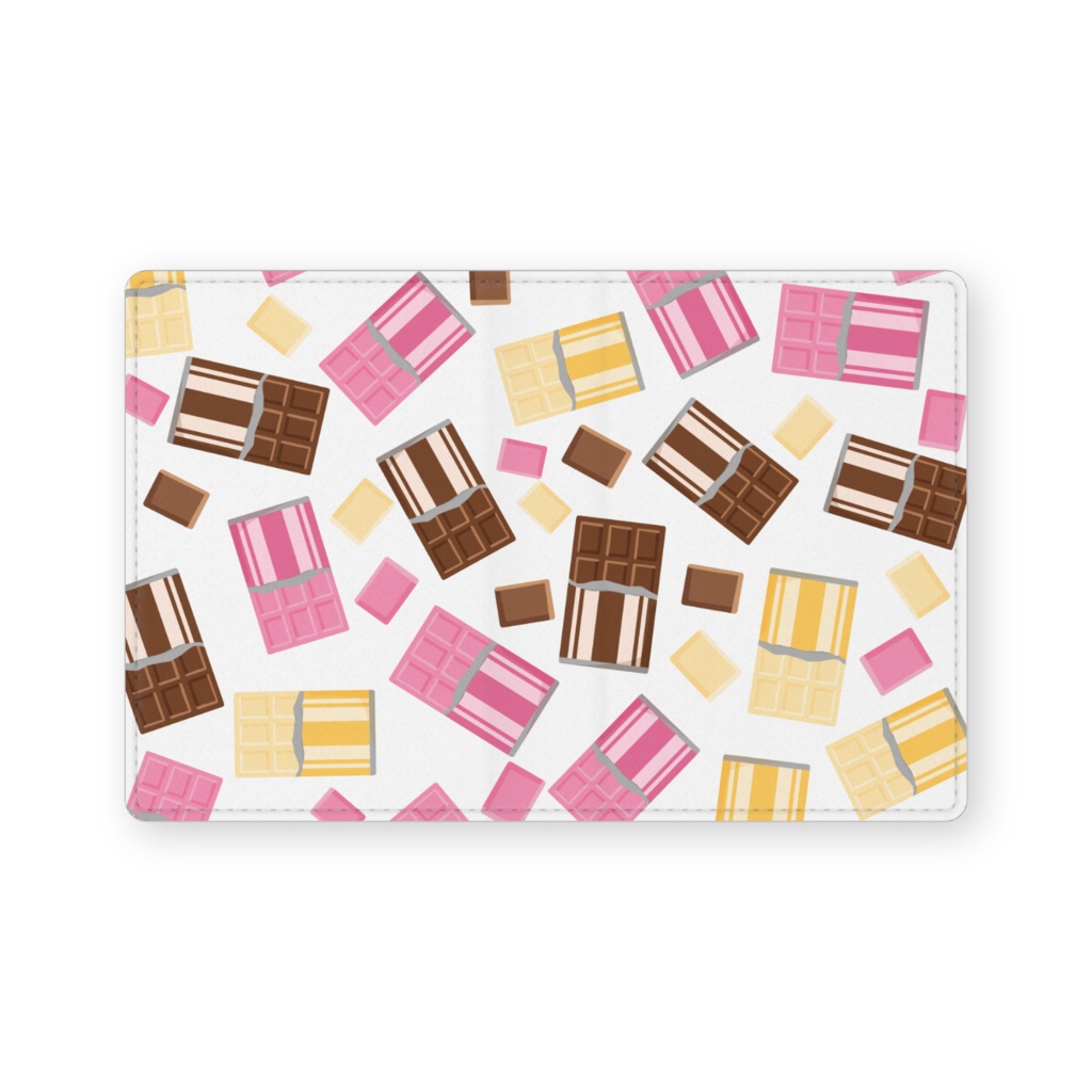 チョコレートのレザー製名刺入れ