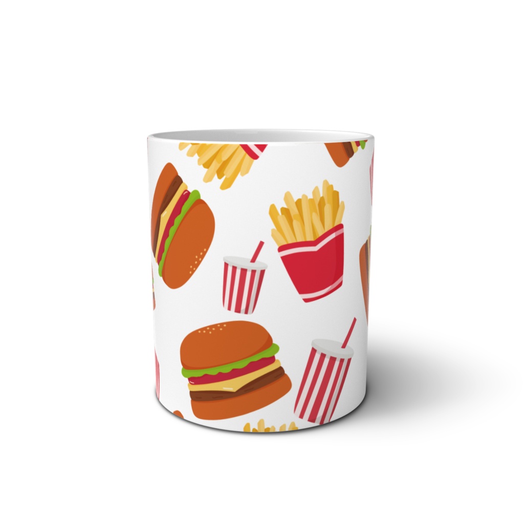 ハンバーガーのマグカップ