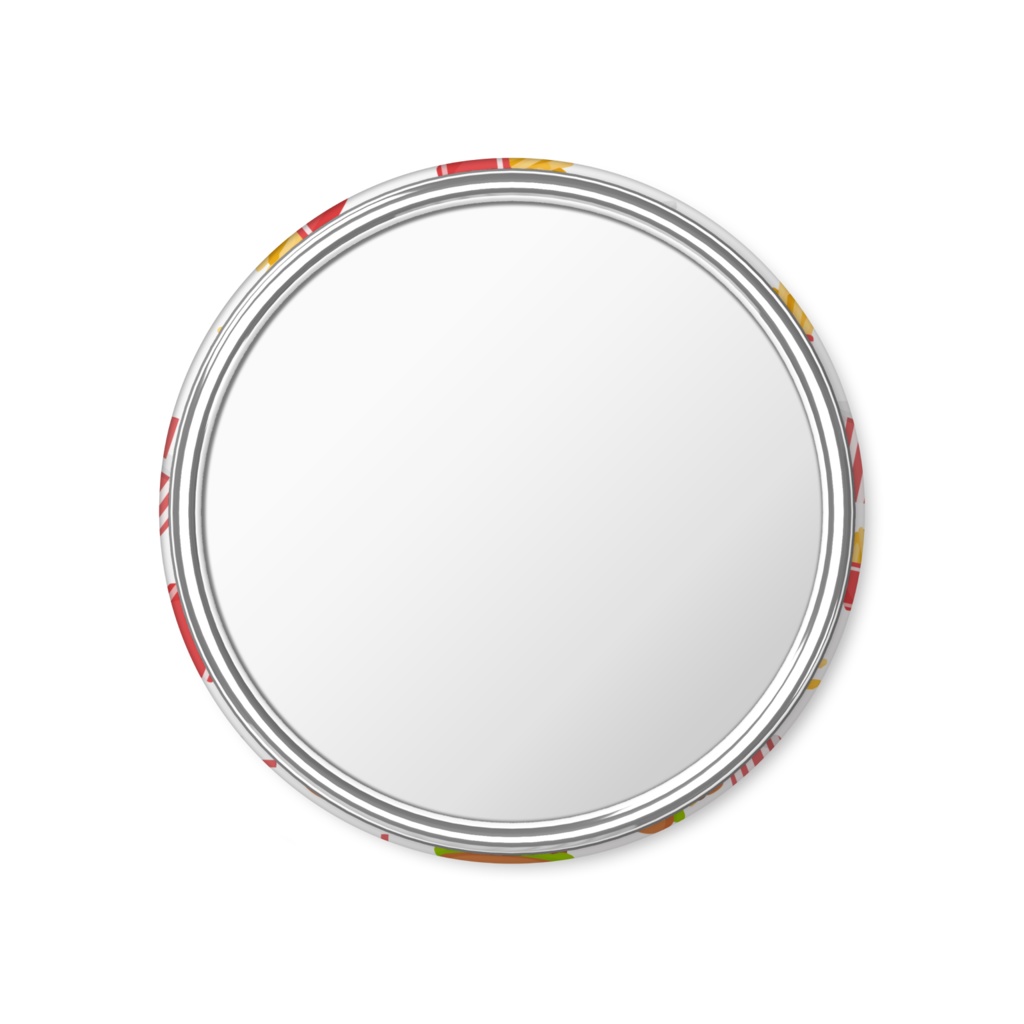 ハンバーガーの缶ミラー