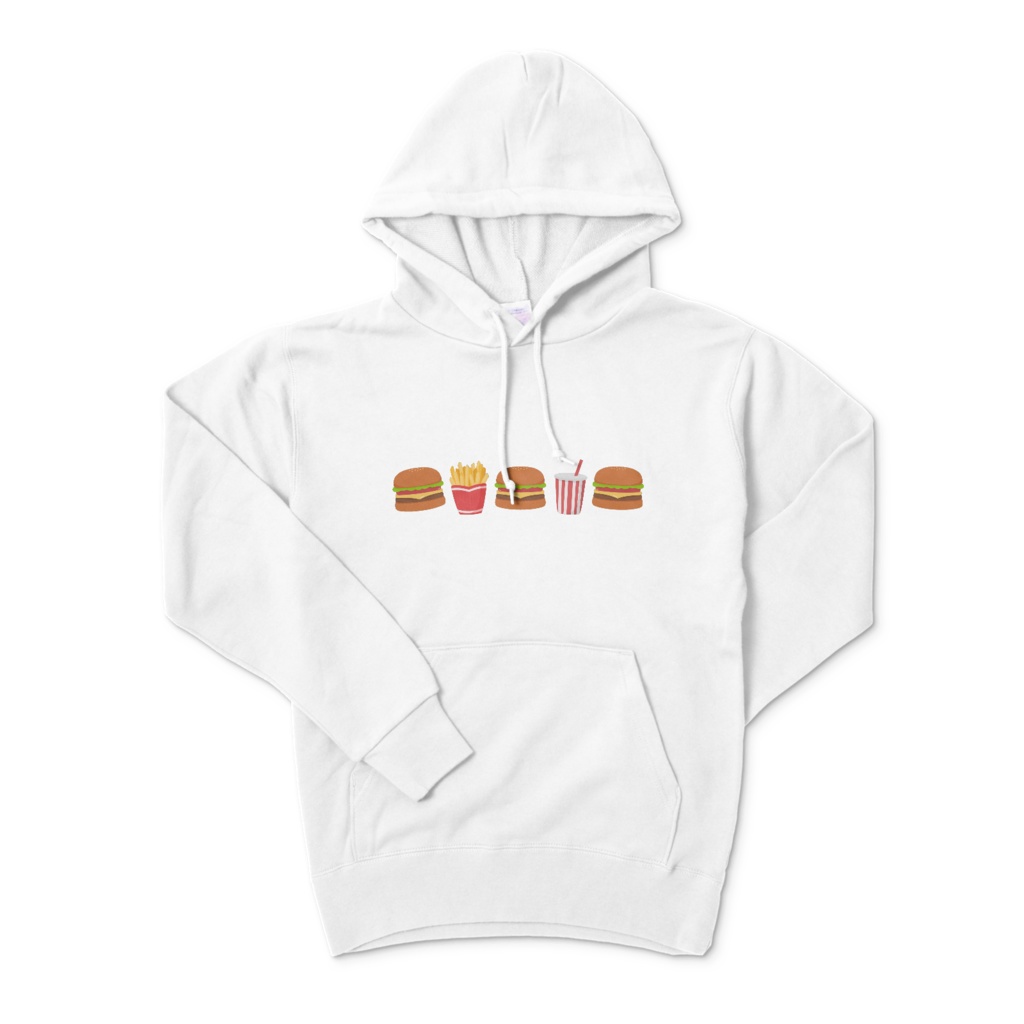 ハンバーガーのパーカー
