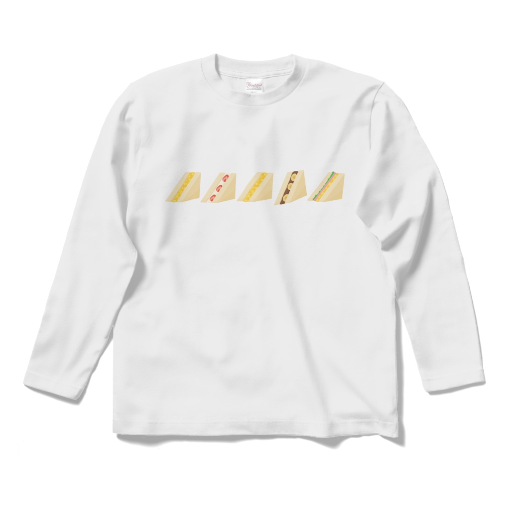 サンドイッチのロングスリーブTシャツ