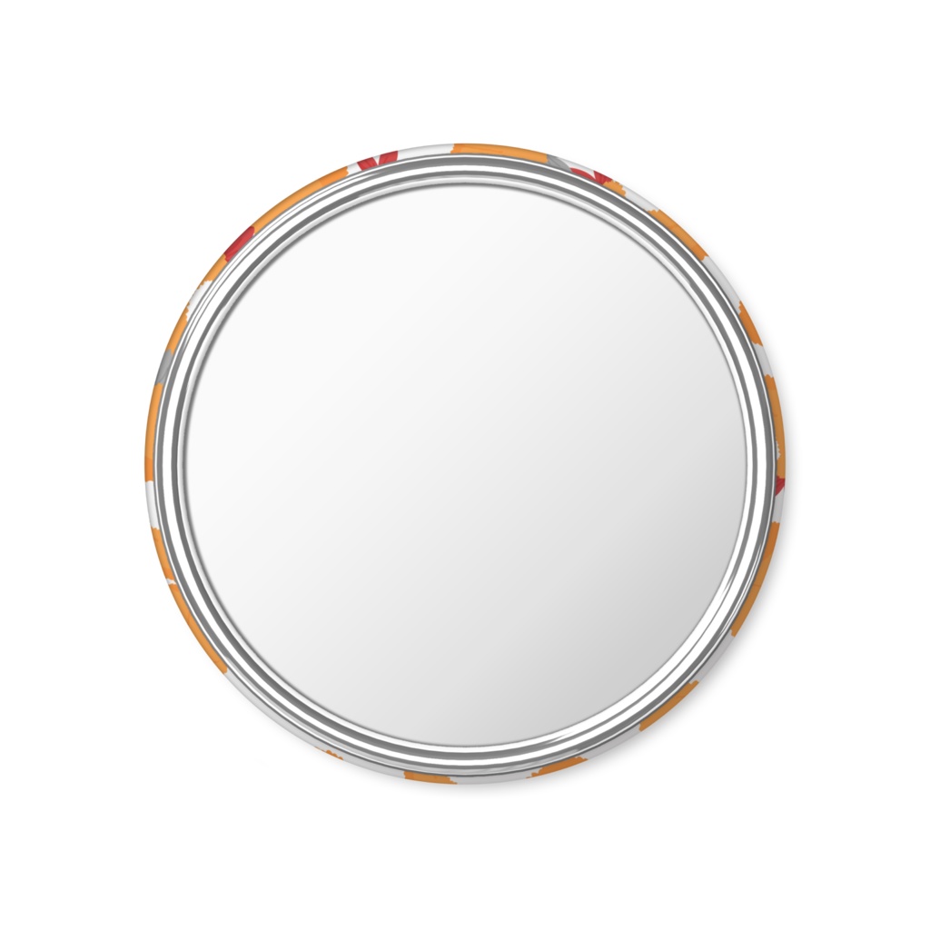 アジフライとエビフライの缶ミラー