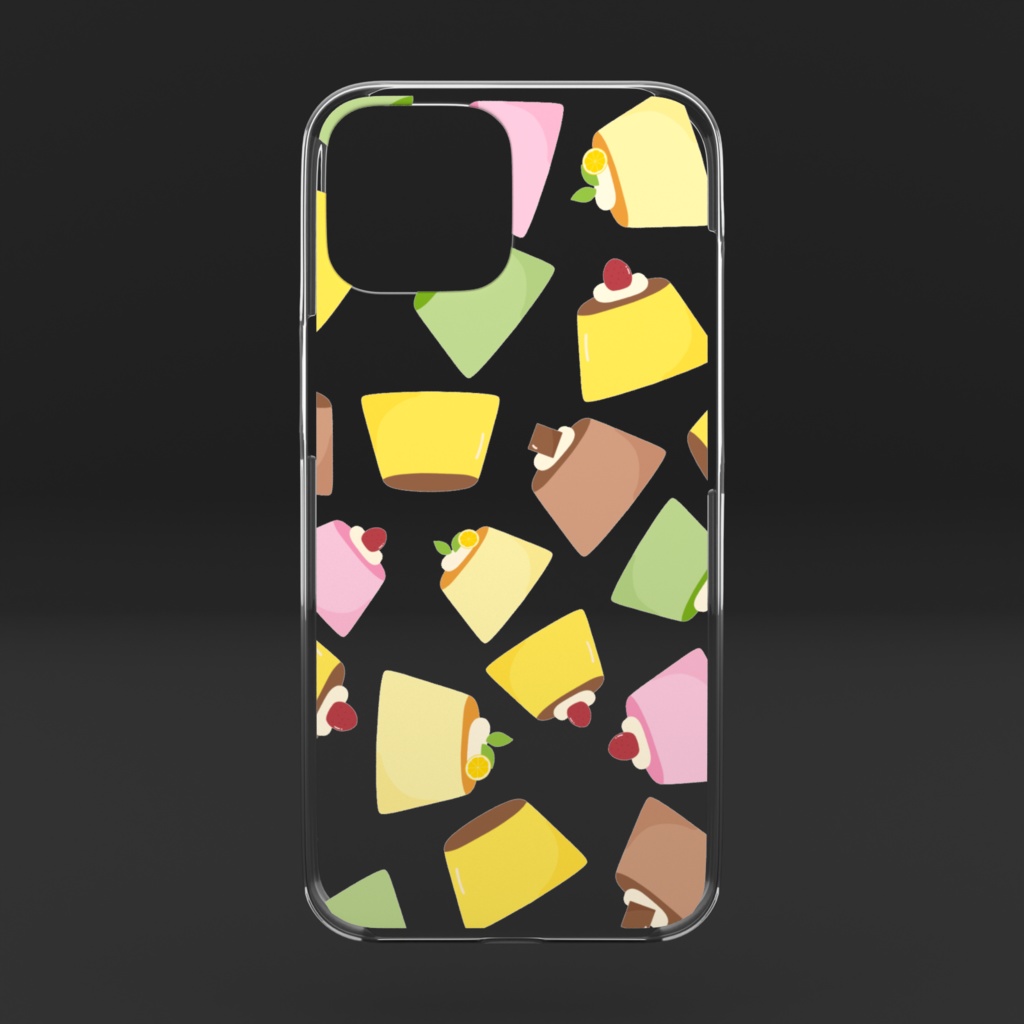 プリンのクリアiPhoneケース