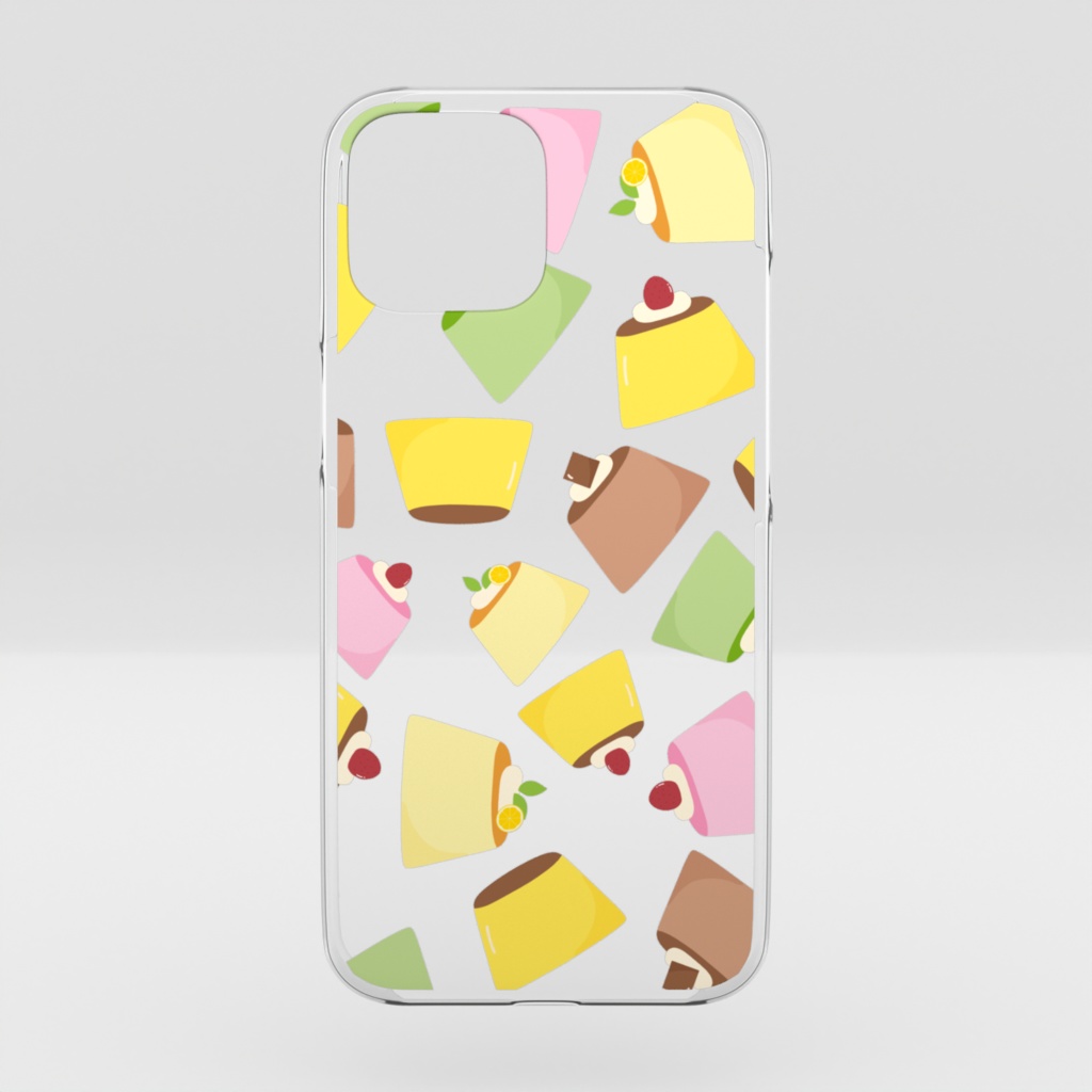 プリンのクリアiPhoneケース