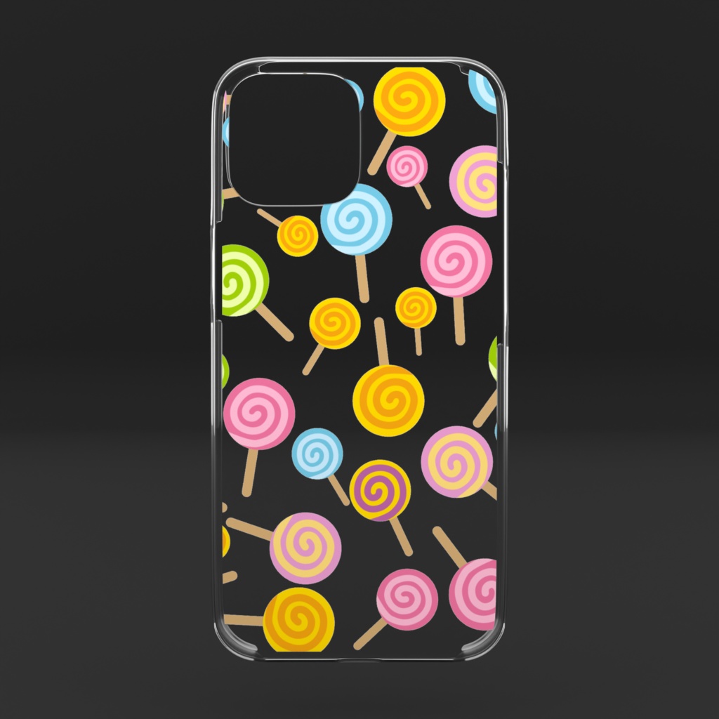 キャンディのクリアiPhoneケース