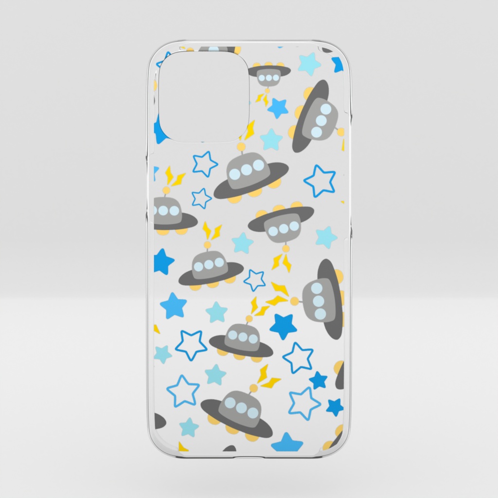 ユーフォーのクリアiPhoneケース