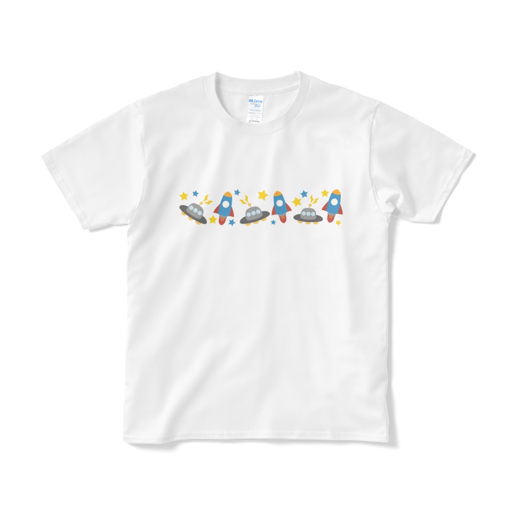 ユーフォーとロケットのTシャツ