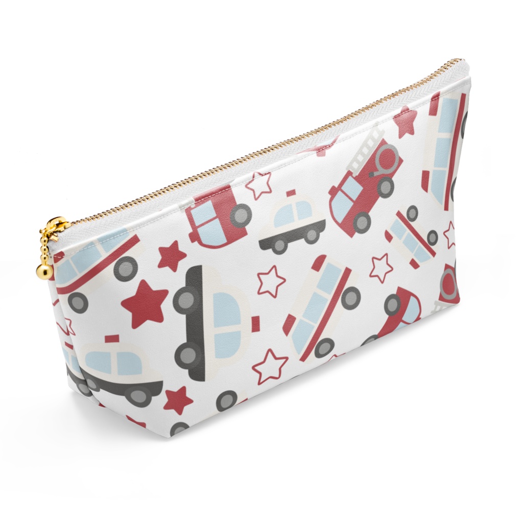 働く車のポーチ