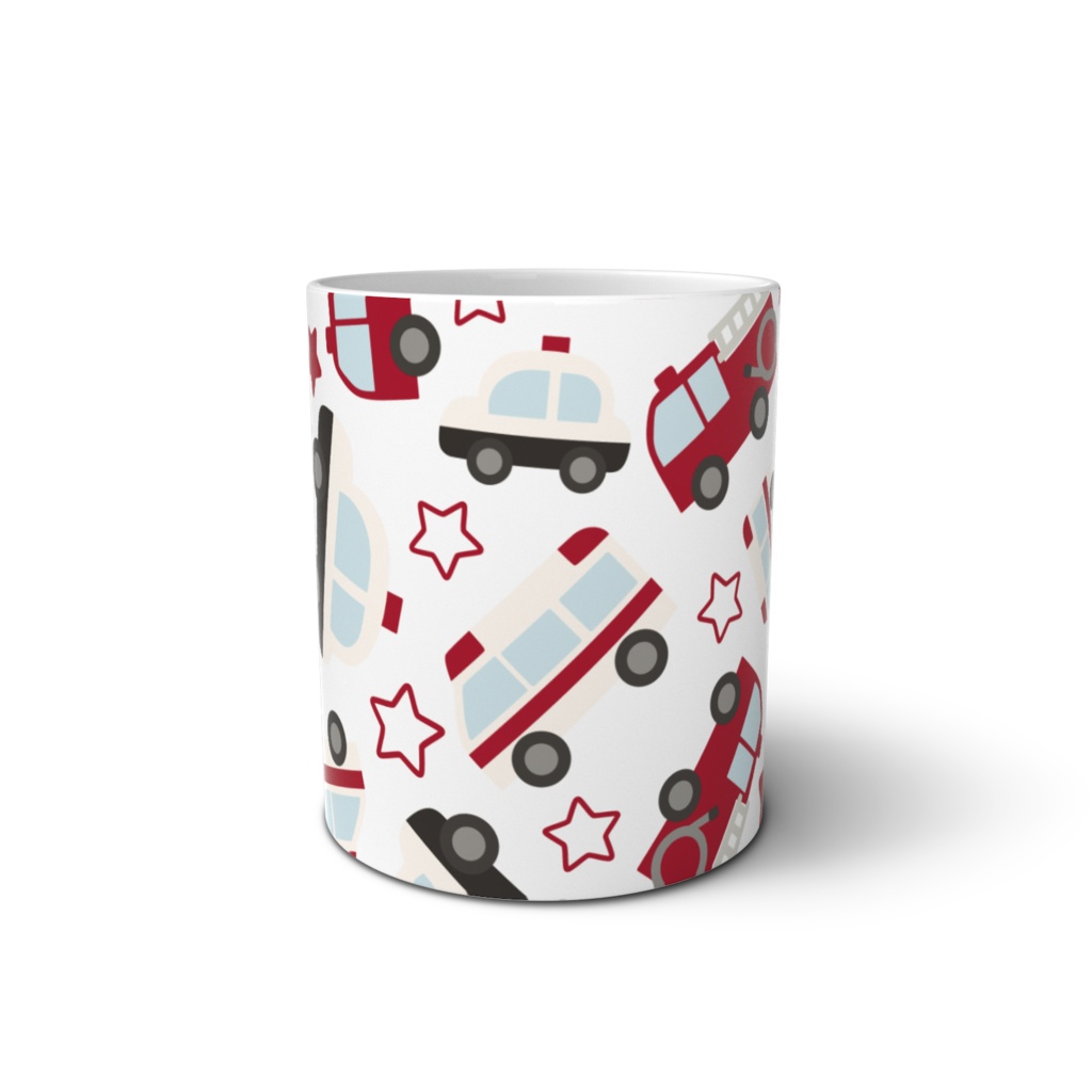 働く車のマグカップ