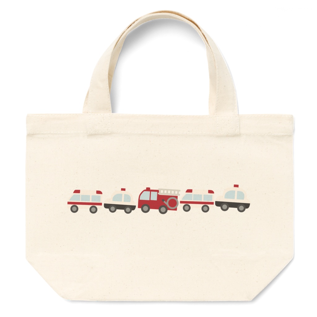 働く車のトートバッグ