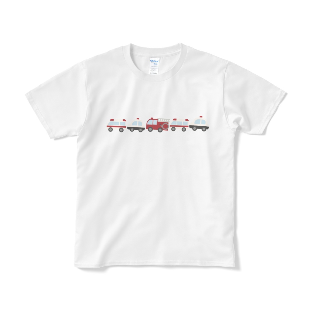 働く車のTシャツ