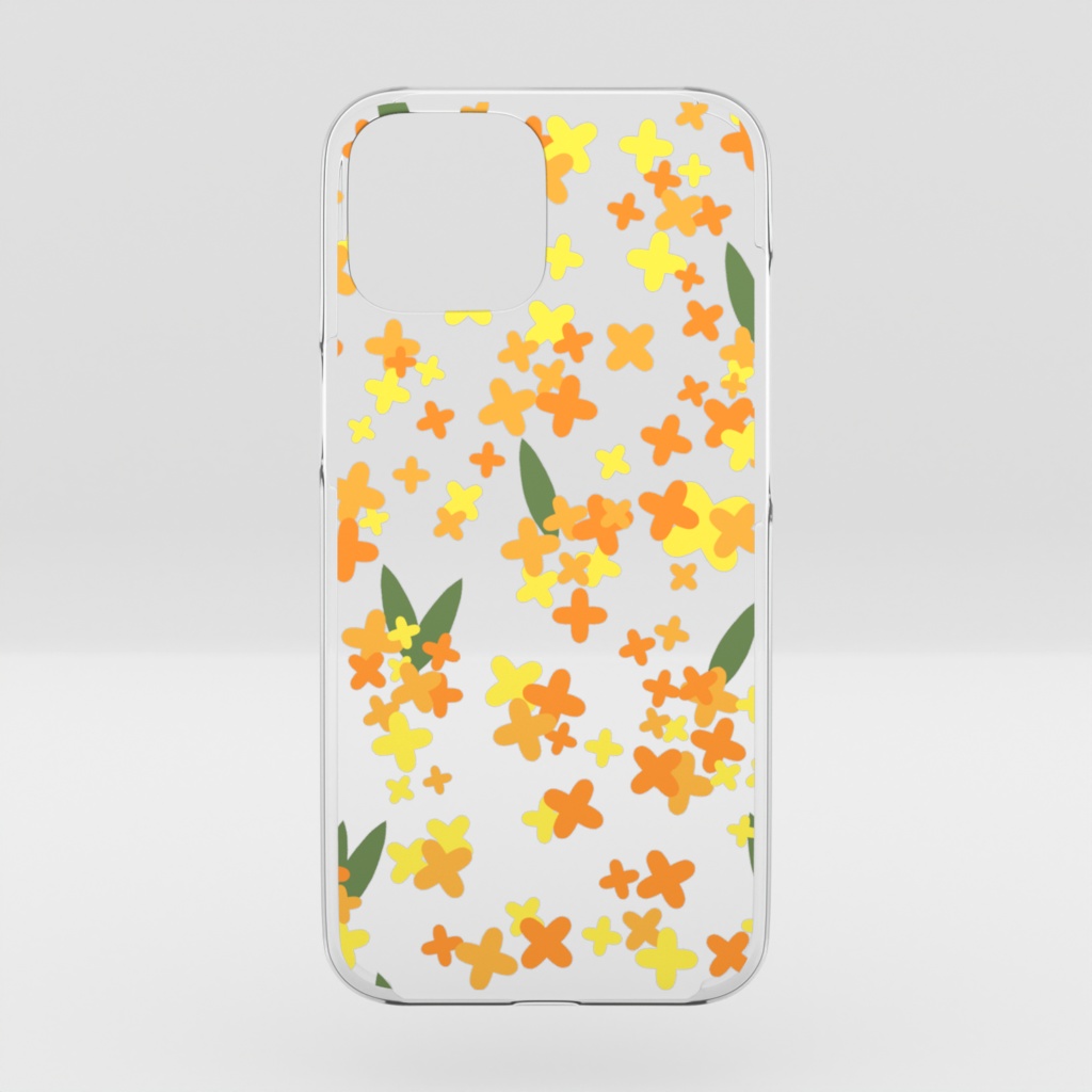 金木犀のクリアiPhoneケース
