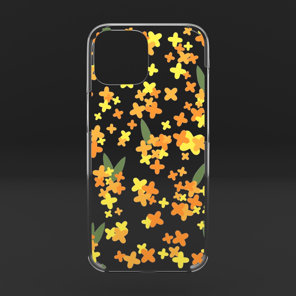金木犀のクリアiPhoneケース