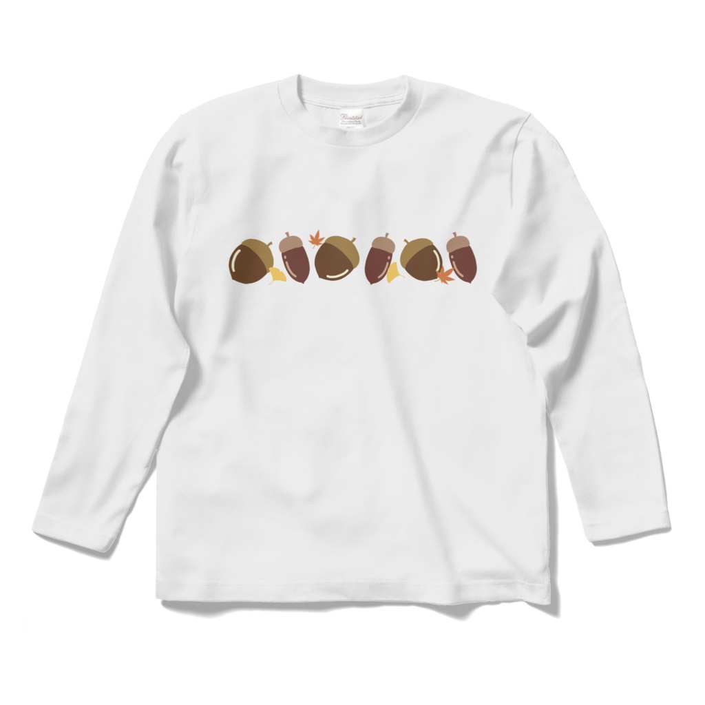 ドングリのロングスリーブTシャツ