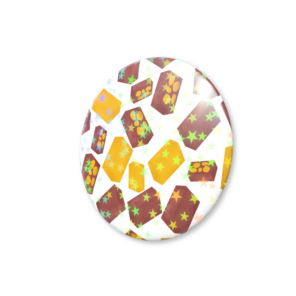 ようかんのホログラム缶バッジ