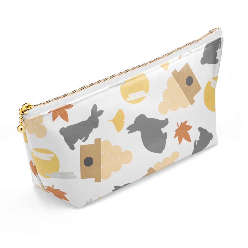 お月見のポーチ