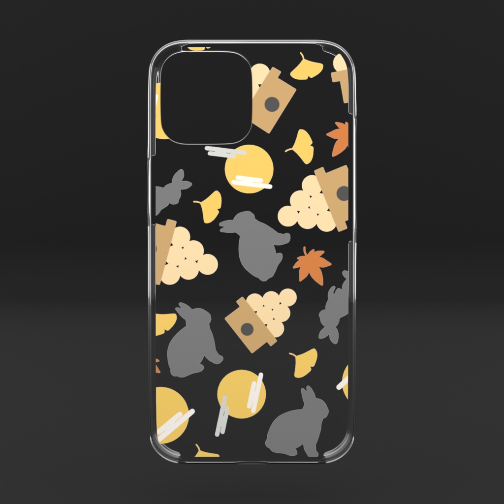 お月見のクリアiPhoneケース