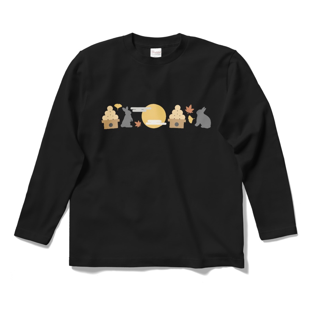 お月見のロングスリーブTシャツ