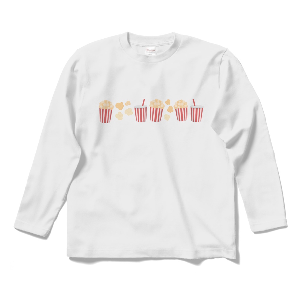 ポップコーンのロングスリーブTシャツ